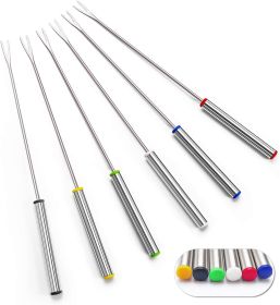 6 PCS Stainless Steel Fondue Forks